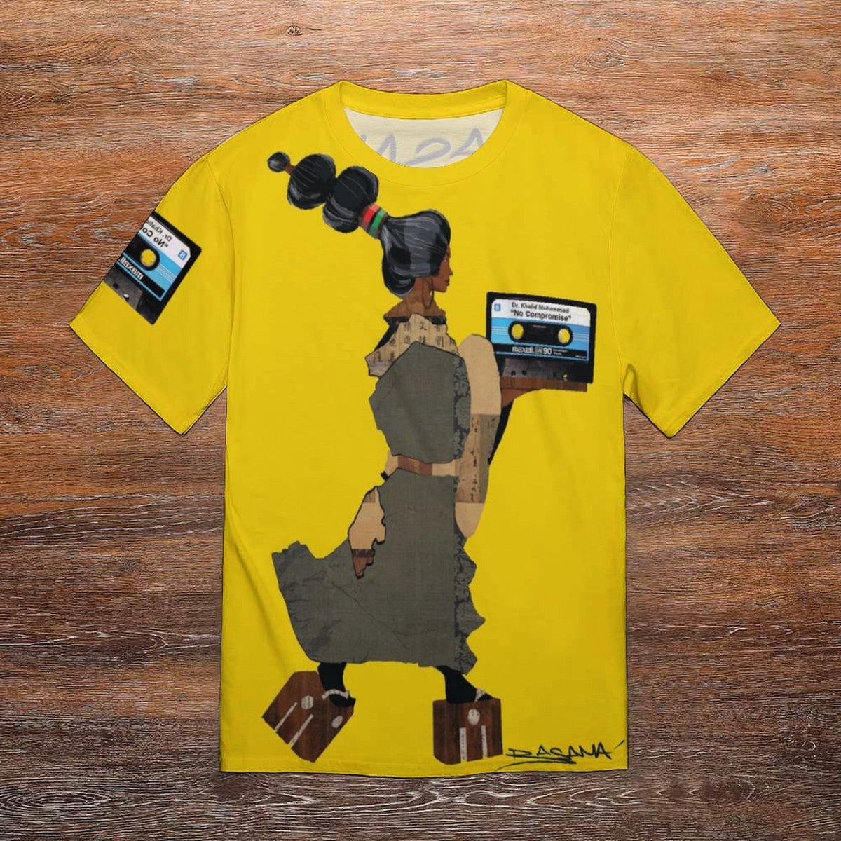 No Compromise — Khalid Muhammad Tape Tshirt