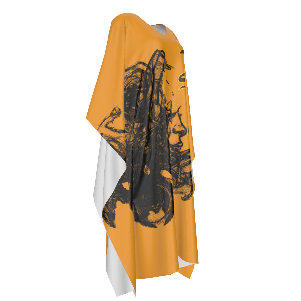 4 Million Years Before Egypt — Faux Silk Kaftan