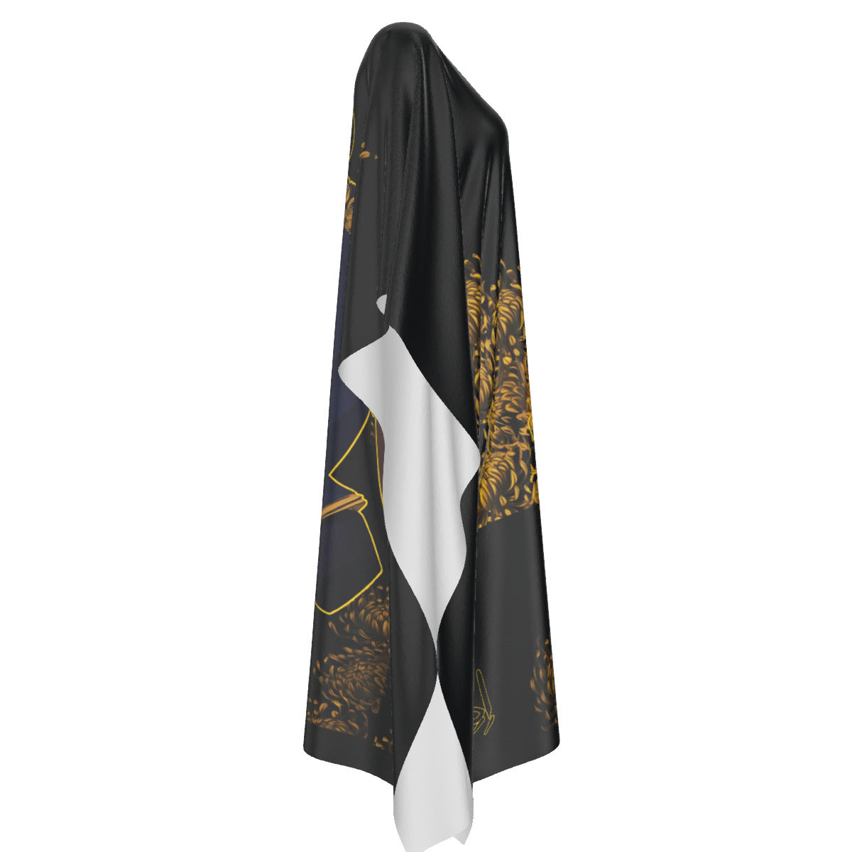 Her Sword Among the Chrysanthemum — Faux Silk Kaftan