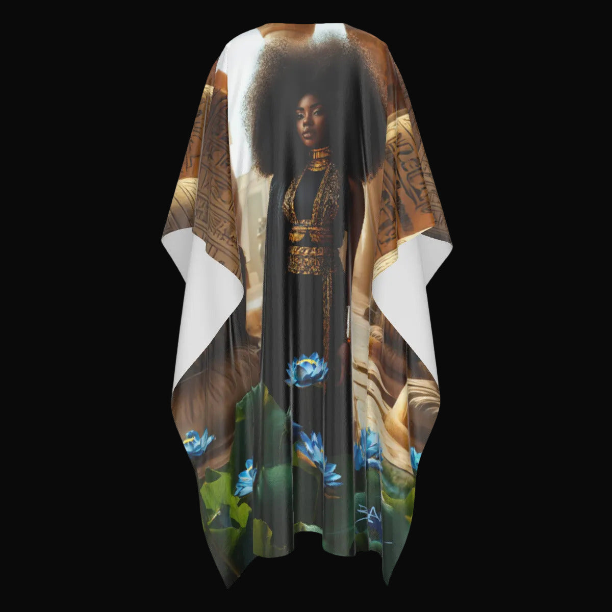 Kemetian Queen Kaftan -The Blue Lotus