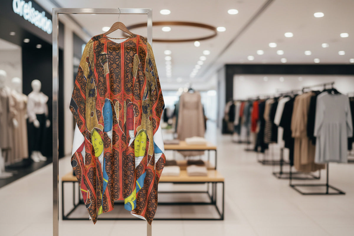 3 Akht — Faux Silk Kaftan