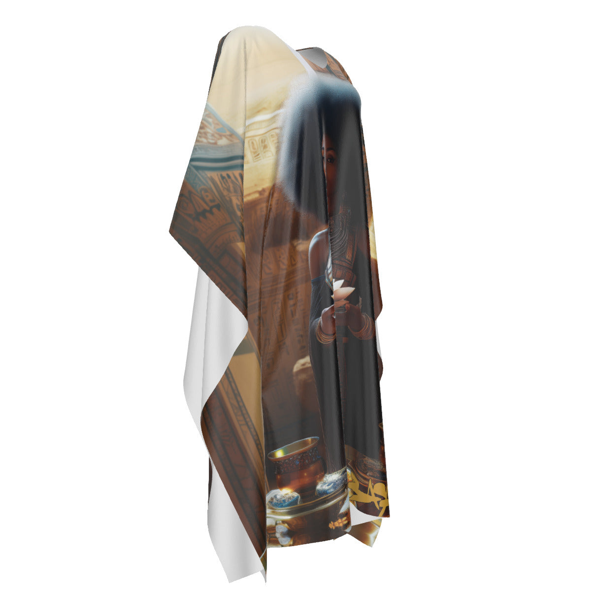 Kemetian Queen Kaftan - Holding The Lotus
