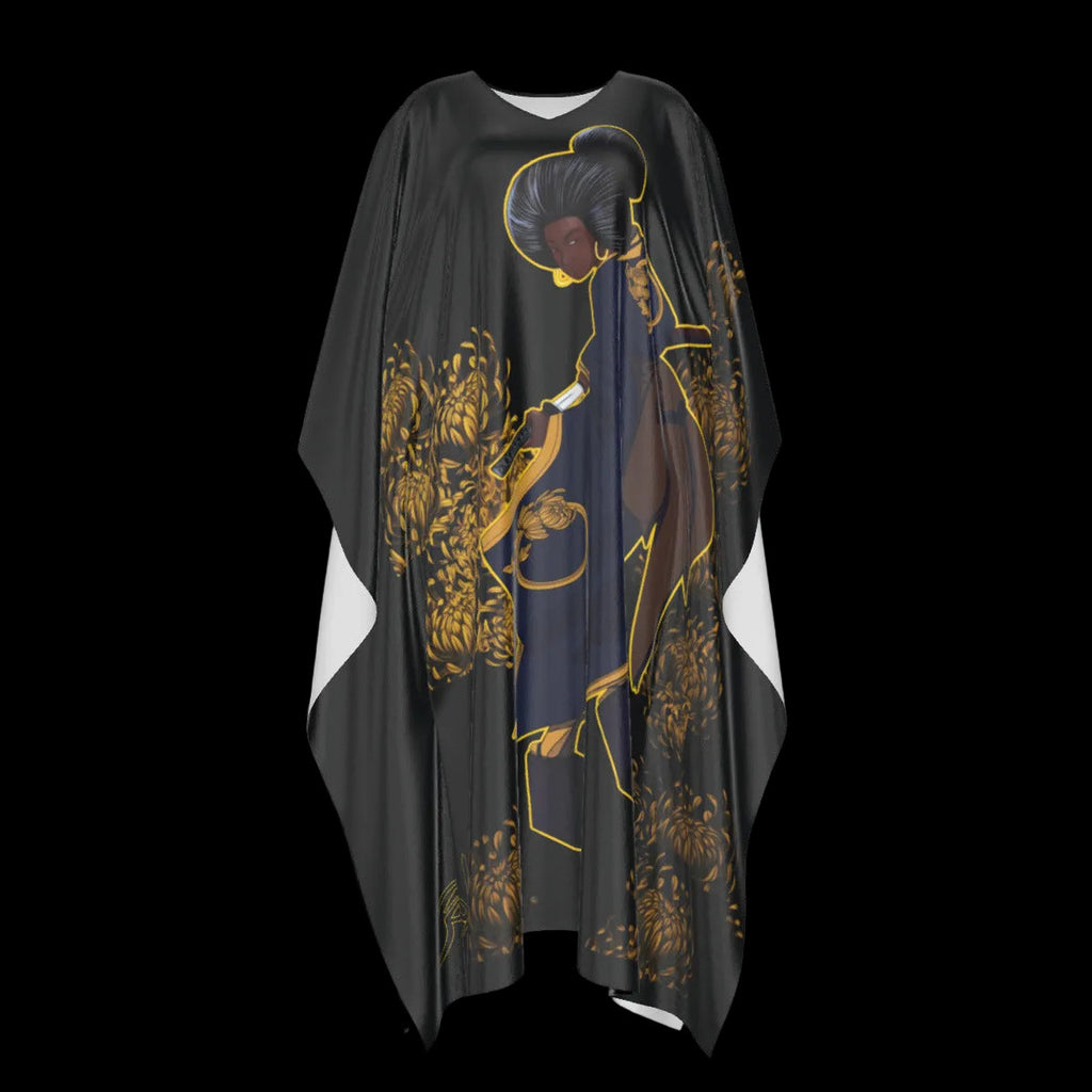 Her Sword Among the Chrysanthemum — Faux Silk Kaftan