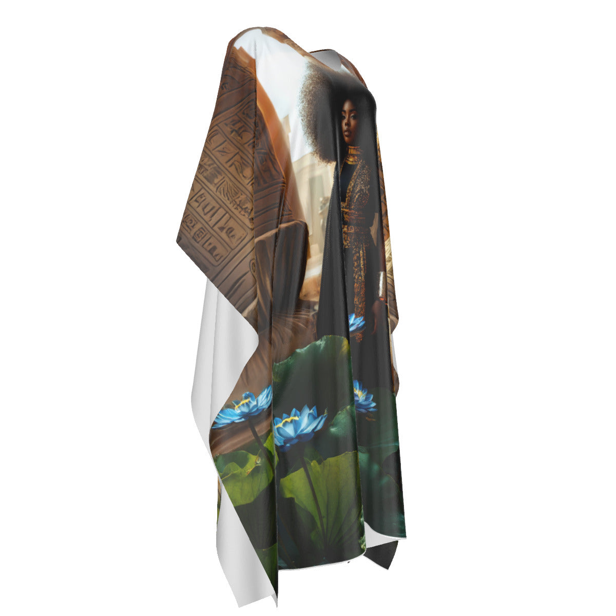 Kemetian Queen Kaftan -The Blue Lotus