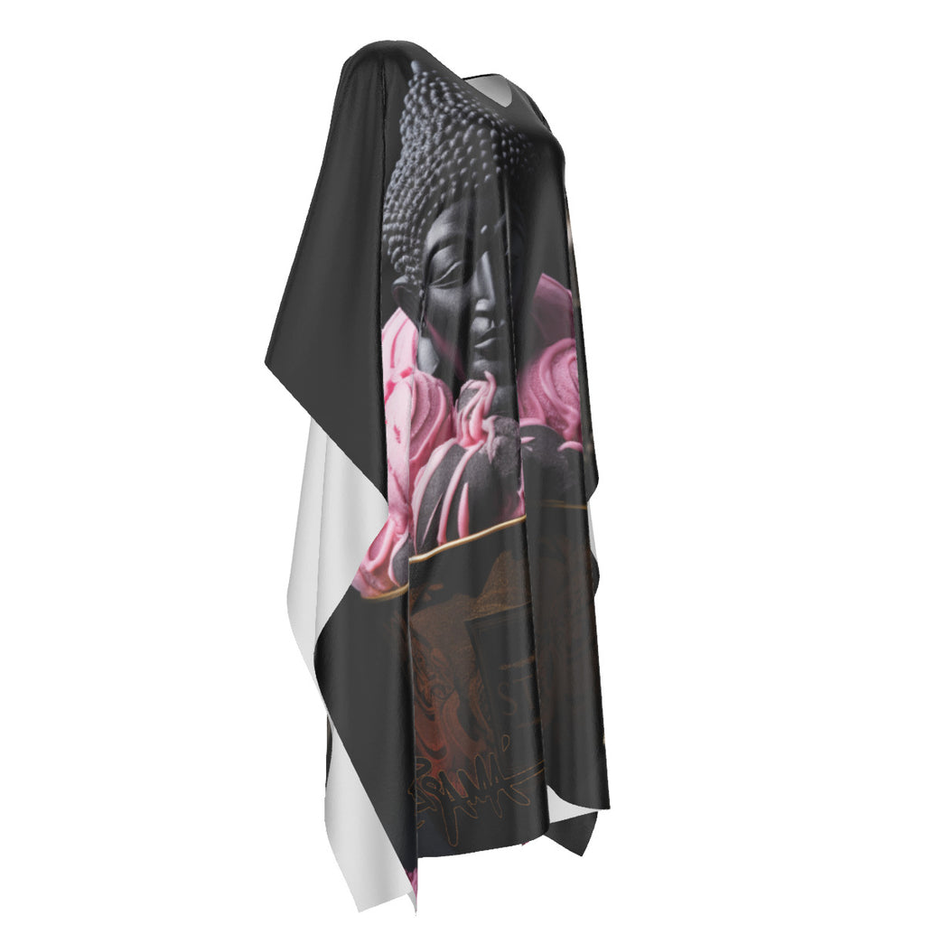 Budha Ice Cream, Strawberry — Faux Silk Kaftan