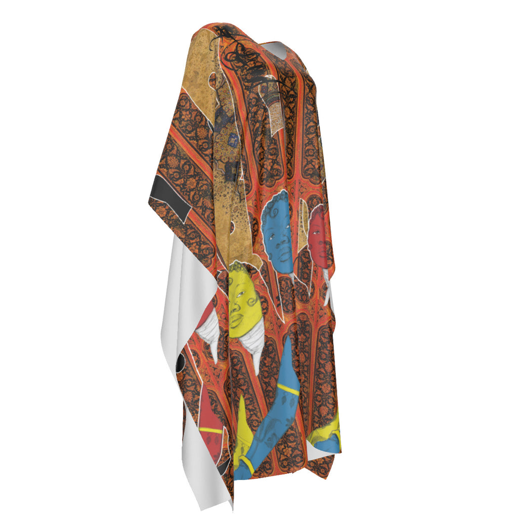 3 Akht — Faux Silk Kaftan