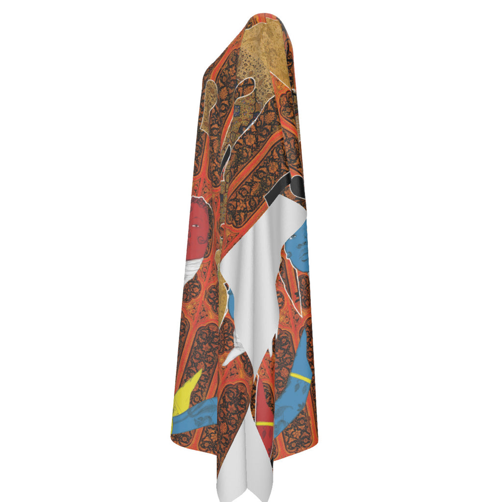 3 Akht — Faux Silk Kaftan