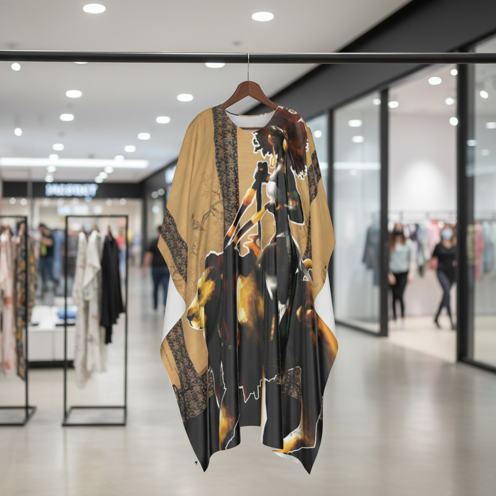 Asada — Faux Silk Kaftan