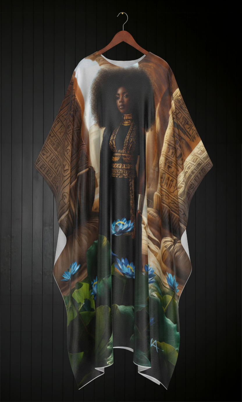 Kemetian Queen Kaftan -The Blue Lotus