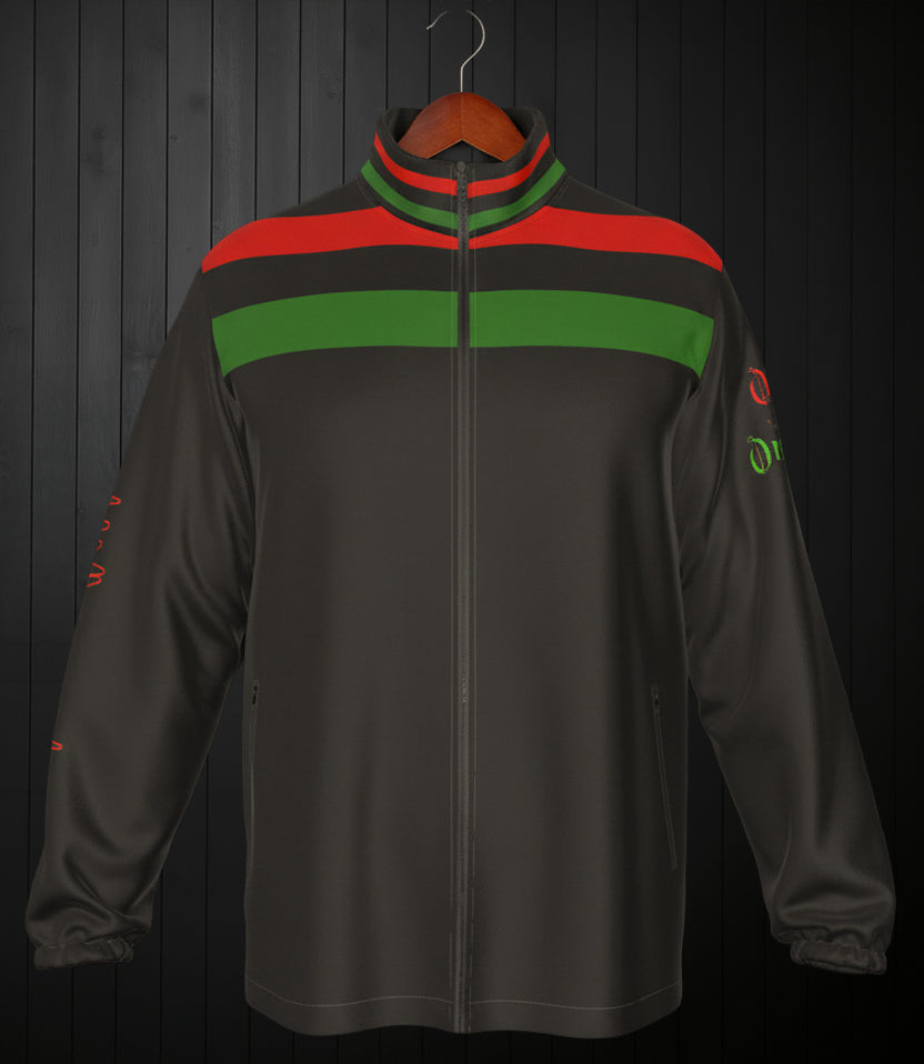 Red Black Green Jacket