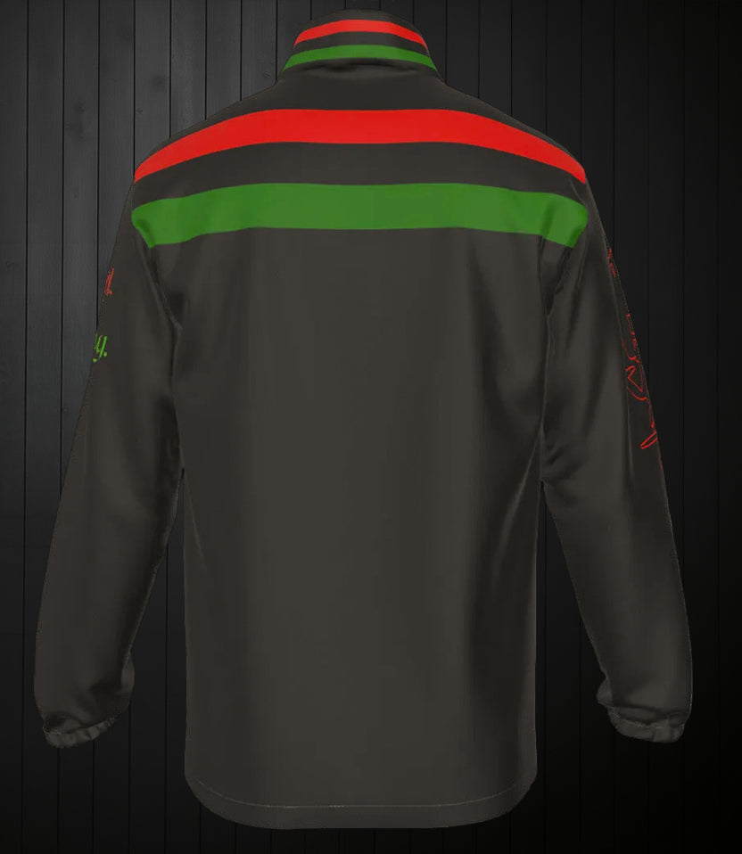 Red Black Green Jacket