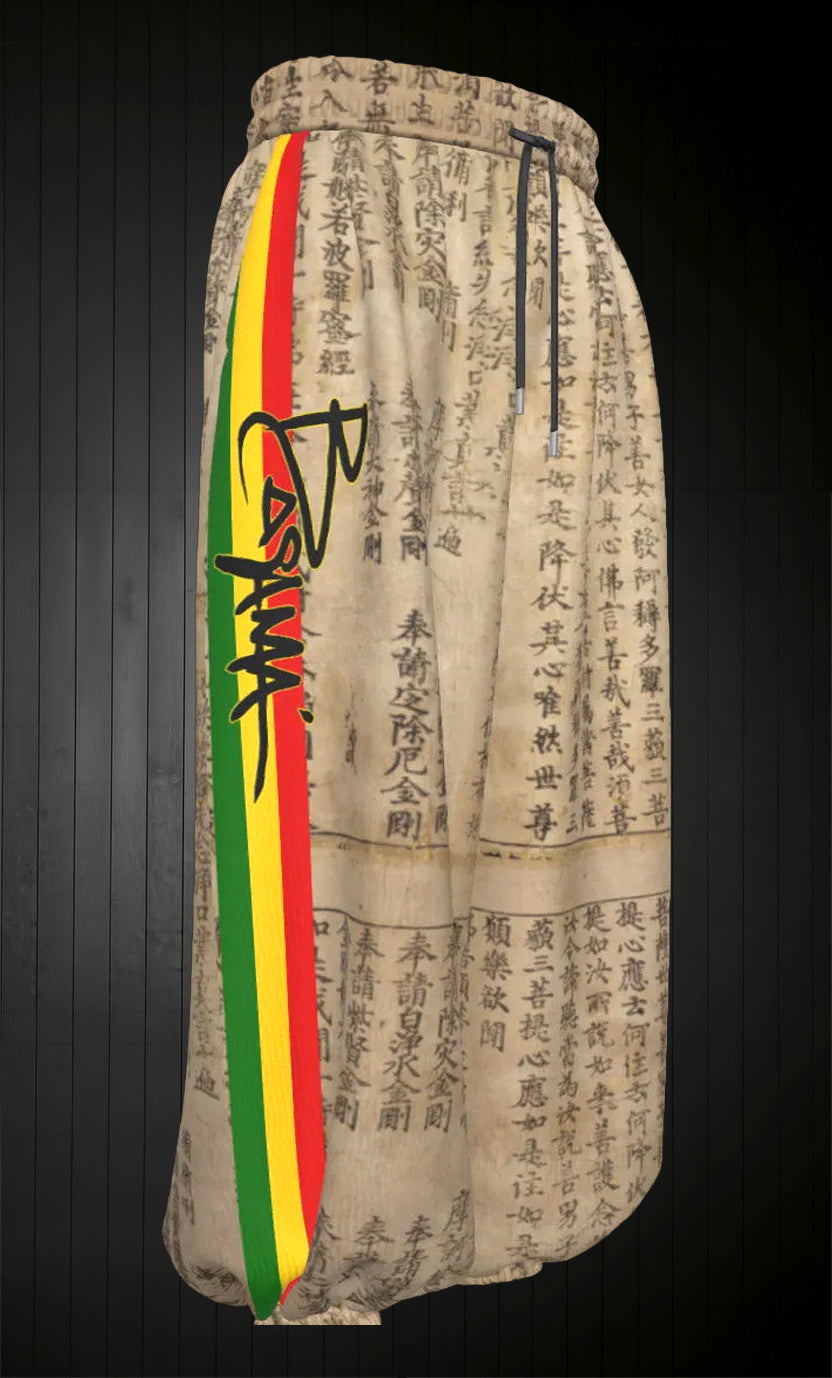 Red, Gold, Green-Heart Sutra Pant
