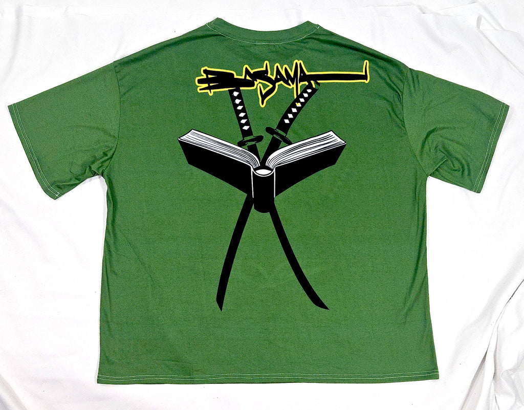Book Club, The Blackman, Book and sword, green