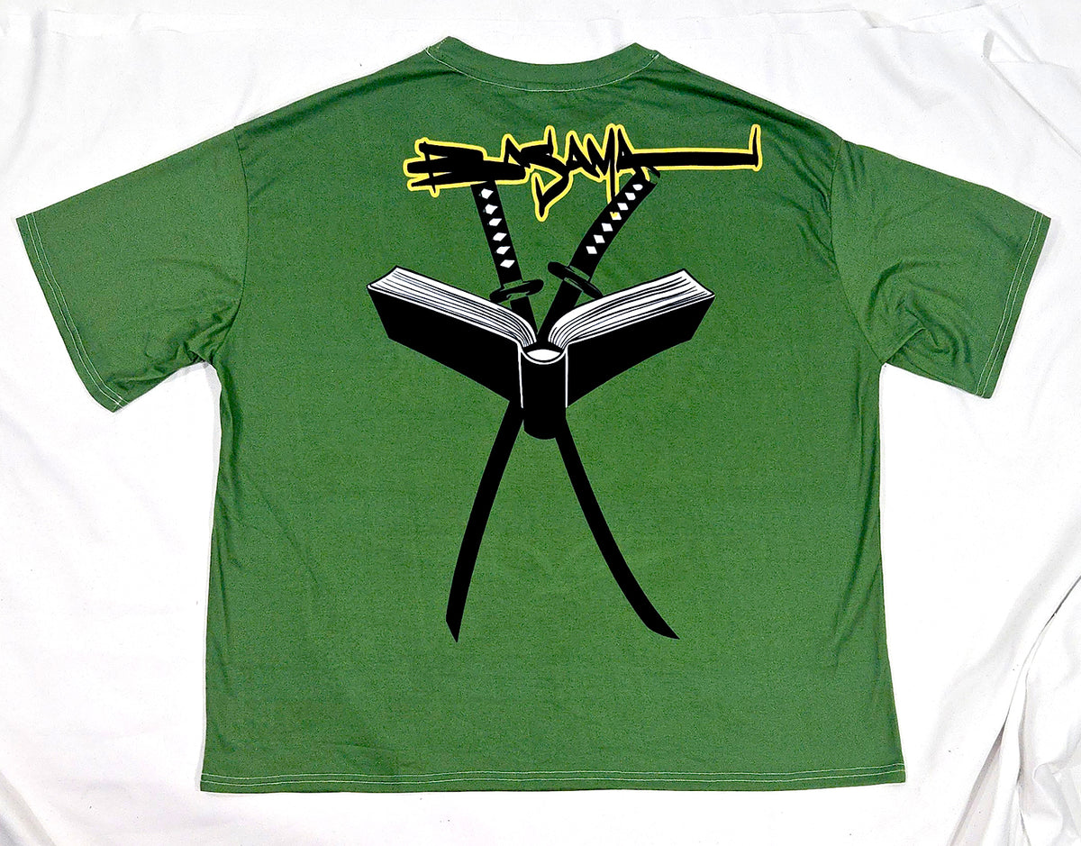Book Club, The Blackman, Book and sword, green