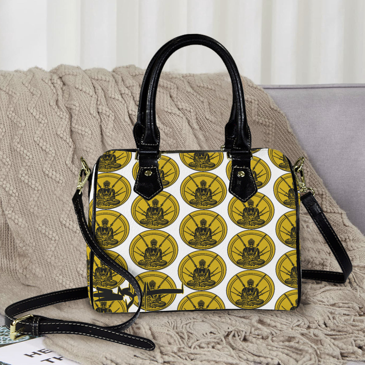 Gold Budha — Leather Handbag