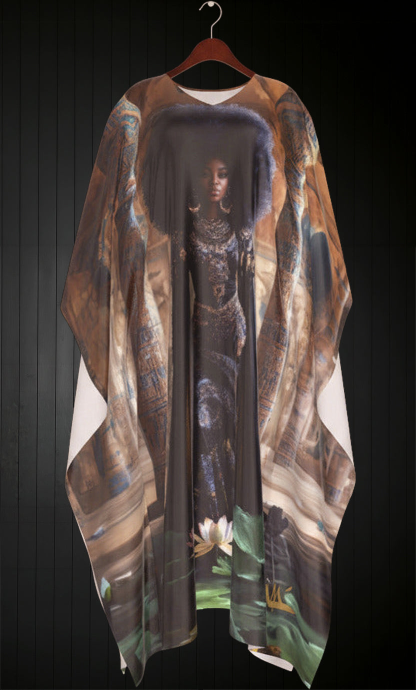 Kemetian Queen Kaftan - Among the pillars