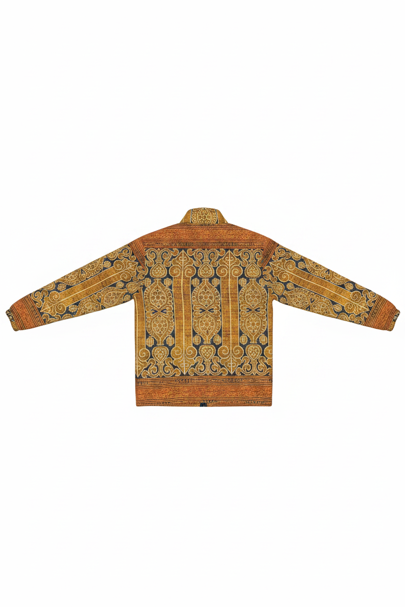 They Call It Ikat Jacket back flat lay on white